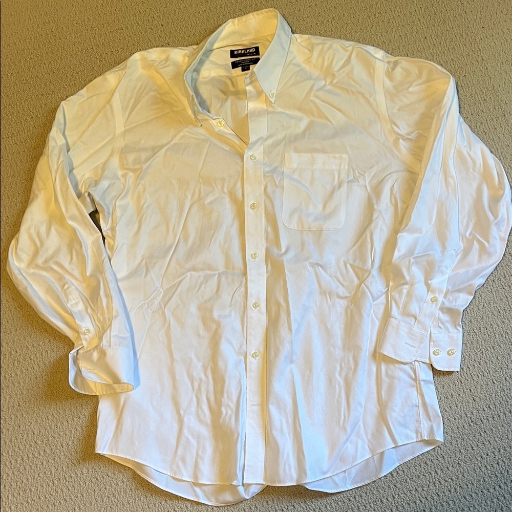 Men’s white button down shirt